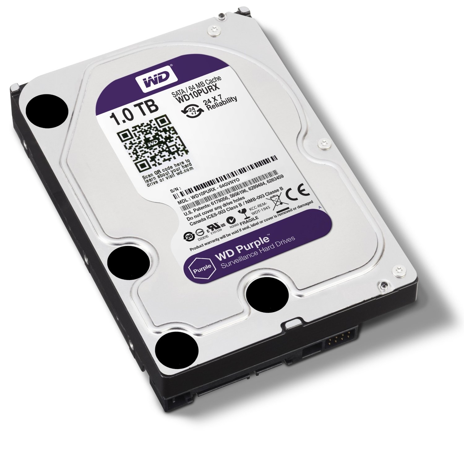 HDD 1TB PURPLE POUR CAMERA